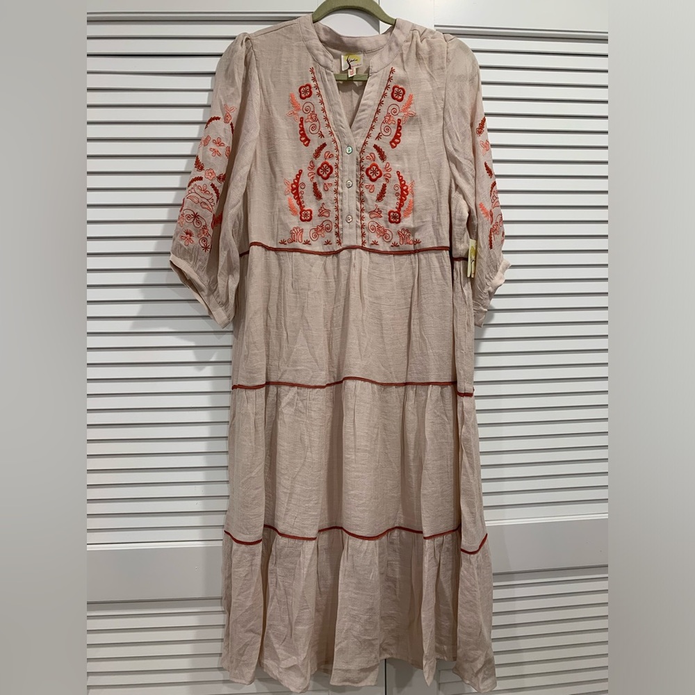NWT Fig and Flower tiered dress size XLarge